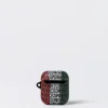 Cover per AirPods Moschino Couture in poliuretano con logo all over
