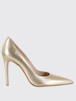 Décolleté Power Stuart Weitzman in pelle laminata