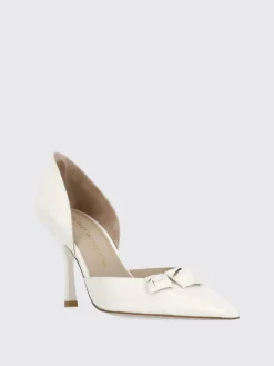 Décolleté Rosie D'orsay Stuart Weitzman in pelle con rose applicate