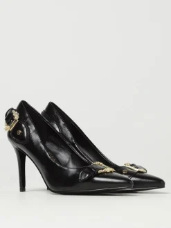 Décolleté Versace Jeans Couture in pelle sintetica con fibbia Baroque
