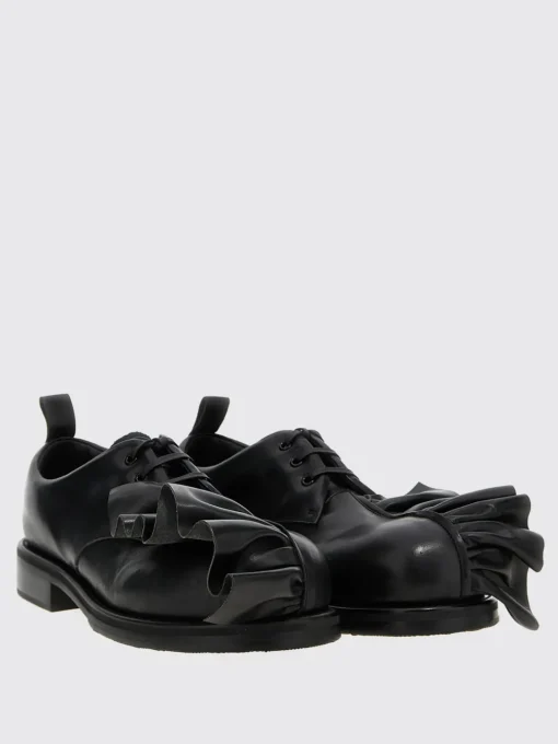 Derby Comme Des Garçons Homme Plus in pelle con drappeggio