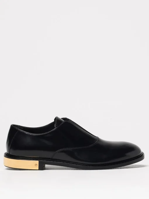 Derby Moschino Couture in pelle spazzolata