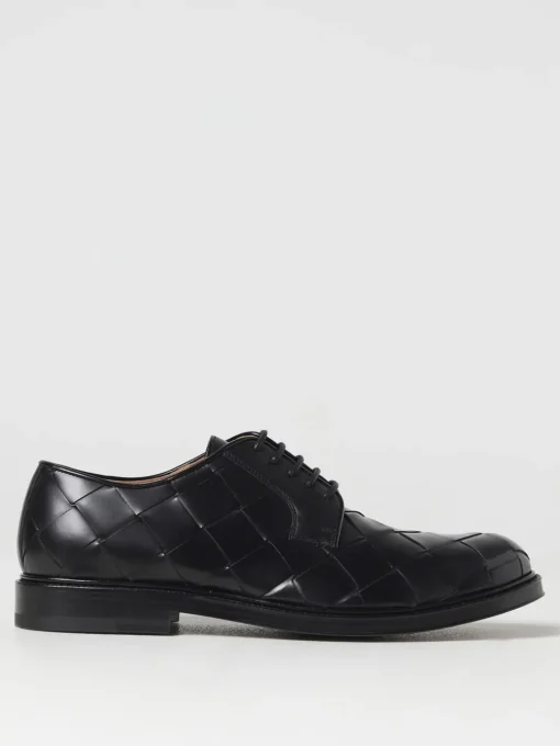 Derby Tie Bottega Veneta in pelle spazzolata intrecciata