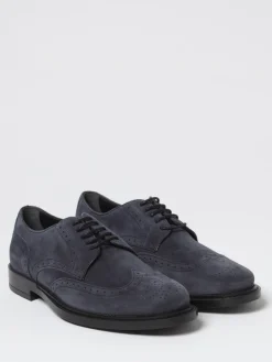 Derby Tod's in camoscio con motivo brogue