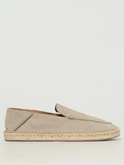 Espadrillas Boss in camoscio con logo goffrato