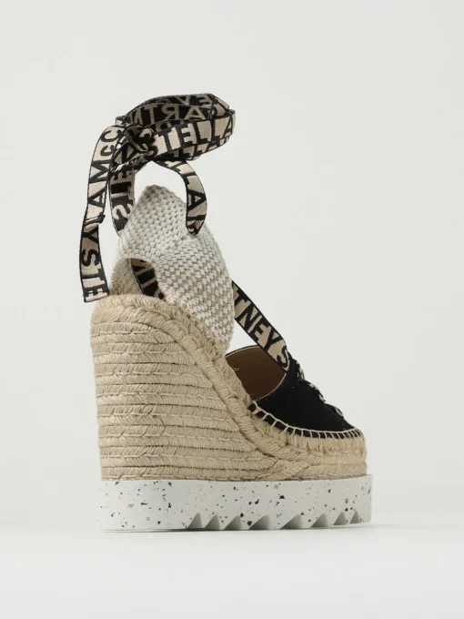 Espadrillas con zeppa Gaia Stella McCartney in canvas organico
