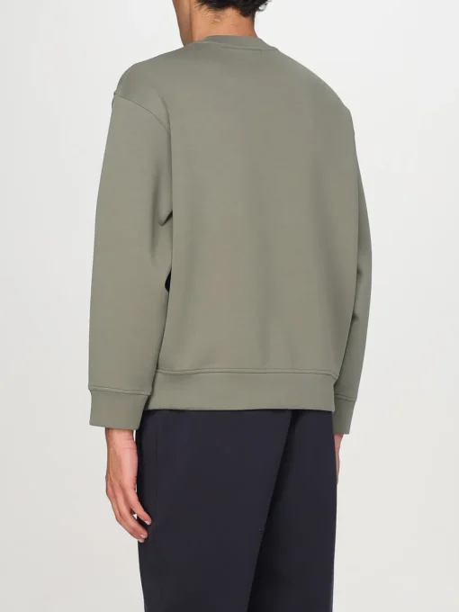 Felpa a girocollo con logo Emporio Armani