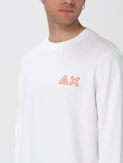 Felpa a girocollo con logo SUN68