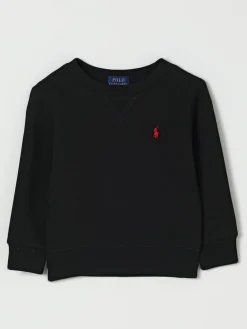 Felpa a girocollo in cotone con logo Pony Polo Ralph Lauren