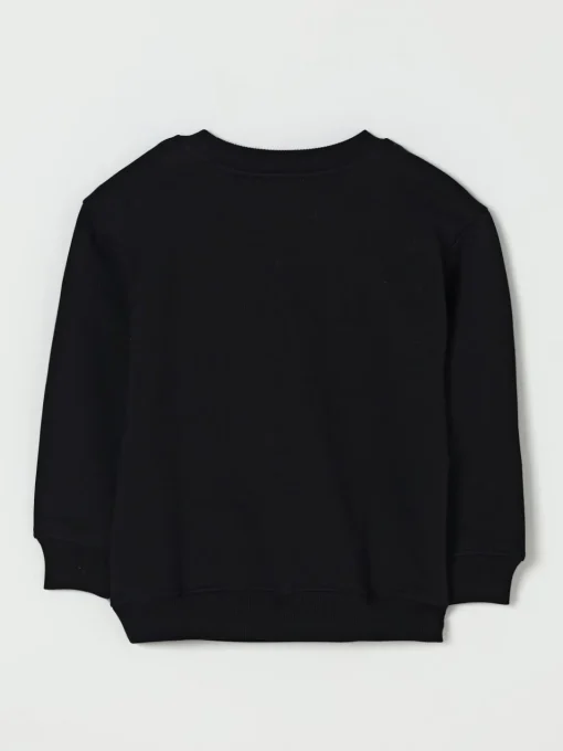 Felpa a girocollo in cotone con logo Moschino