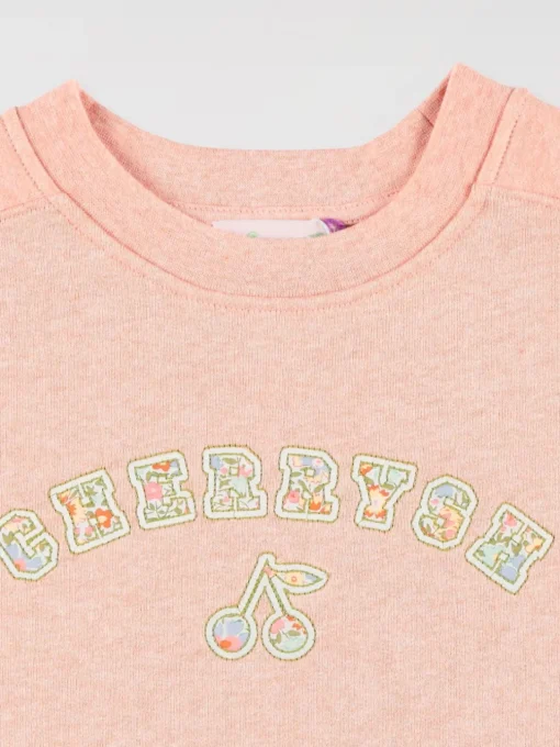 Felpa a girocollo in cotone "Cherrysh"Bonpoint