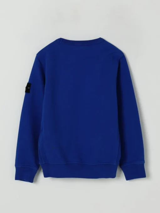 Felpa a girocollo in cotone Stone Island Junior