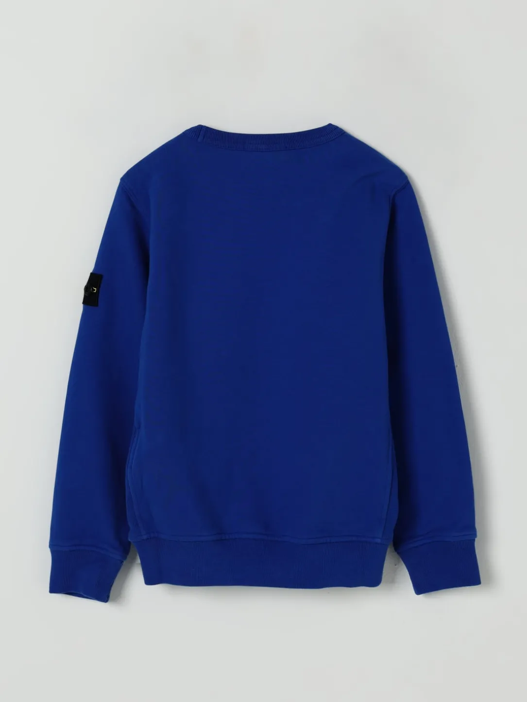 Felpa a girocollo in cotone Stone Island Junior
