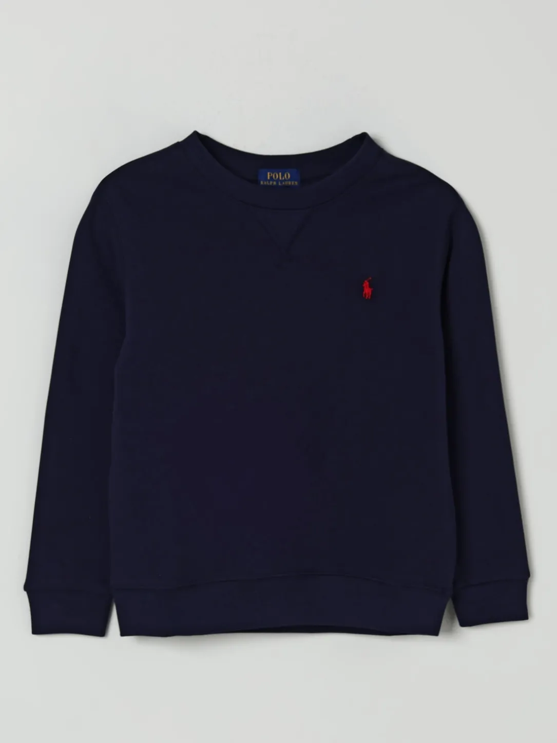 Felpa a girocollo in cotone con logo Pony Polo Ralph Lauren