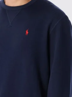 Felpa a girocollo in misto cotone con logo Pony Polo Ralph Lauren