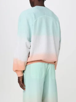 Felpa a girocollo sfumata con logo A.P.C.