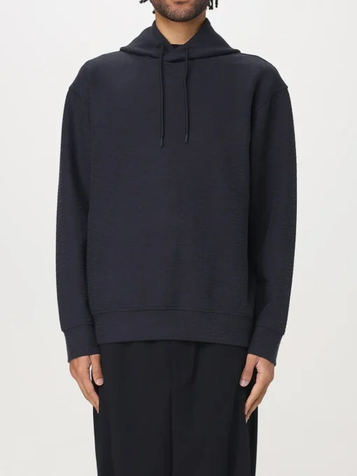 Felpa basic Emporio Armani in misto cotone