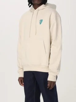 Felpa Burberry in cotone con stampa logo