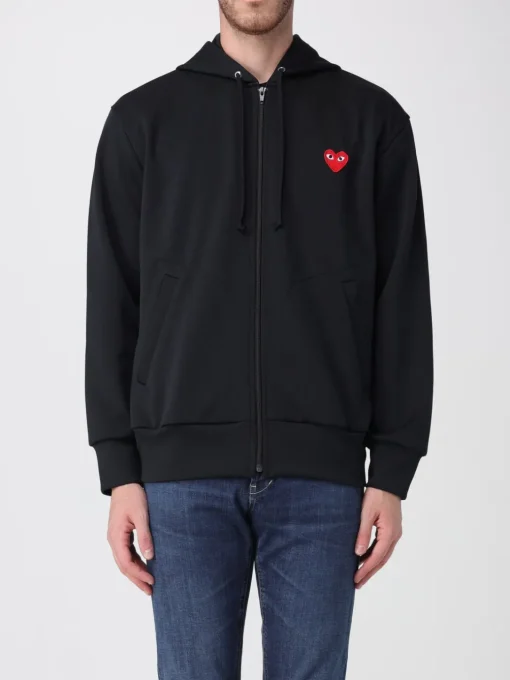 Felpa Comme Des Garçons Play in cotone