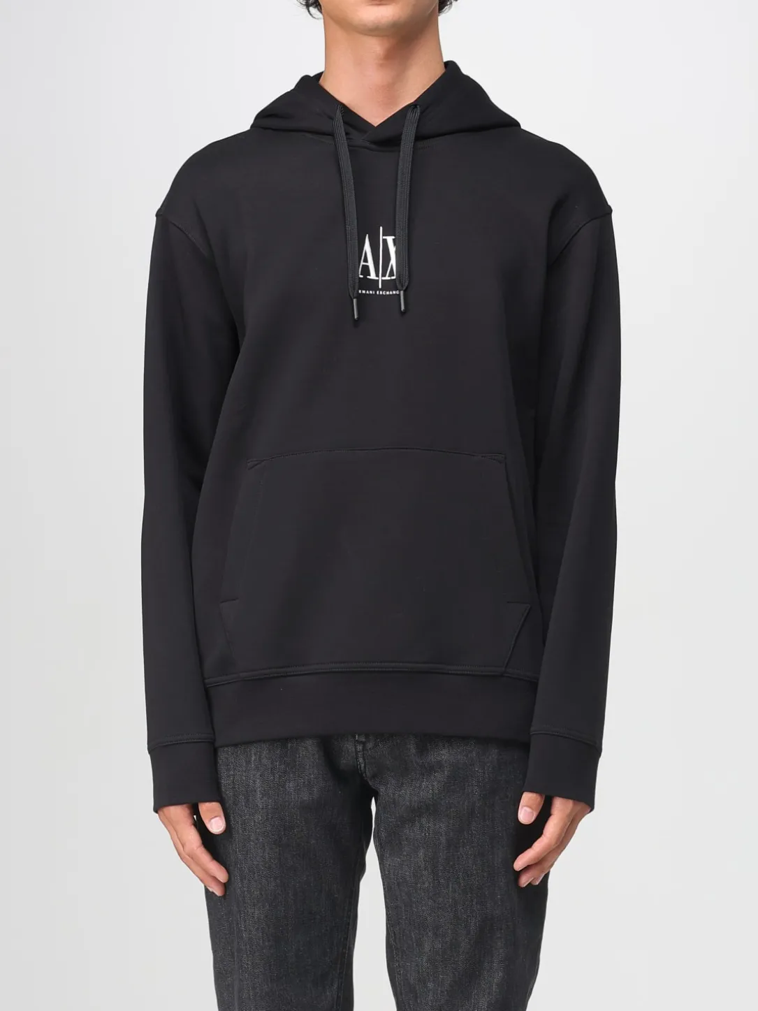 Felpa con cappuccio Armani Exchange in misto cotone