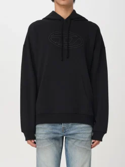 Felpa con cappuccio Diesel in cotone con logo