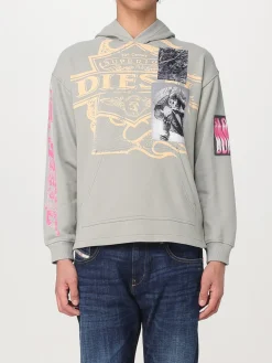 Felpa con cappuccio Diesel stampata