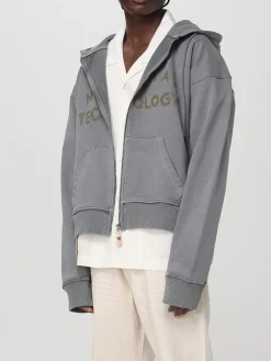 Felpa con cappuccio e slogan Story Mfg.