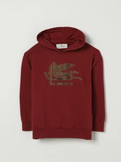 Felpa con cappuccio Etro in cotone con logo
