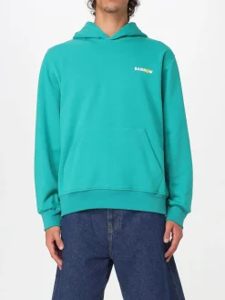 Felpa con cappuccio in cotone stampata Barrow