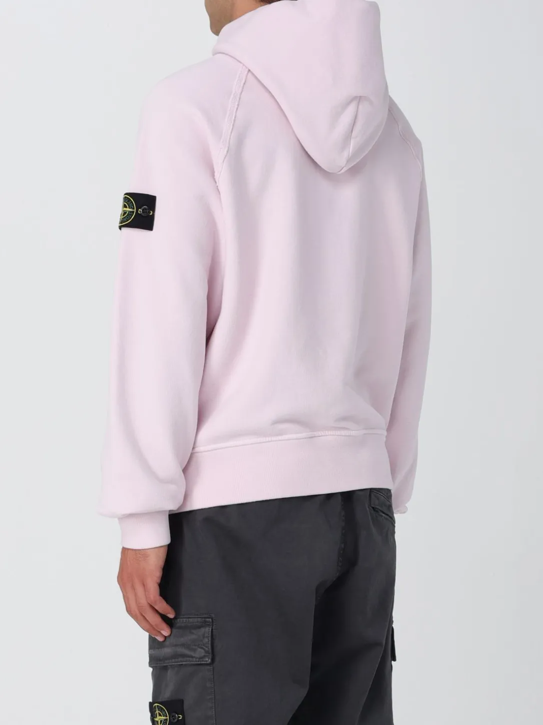 Felpa con cappuccio in cotone Stone Island