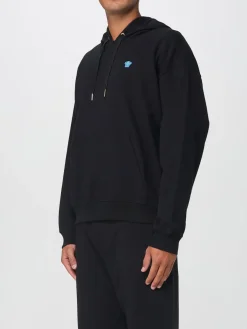 Felpa con cappuccio in cotone con logo Medusa Versace