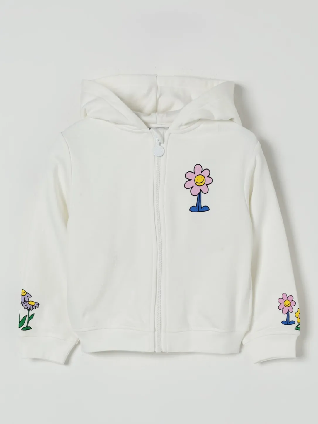 Felpa con cappuccio in cotone Stella McCartney Kids