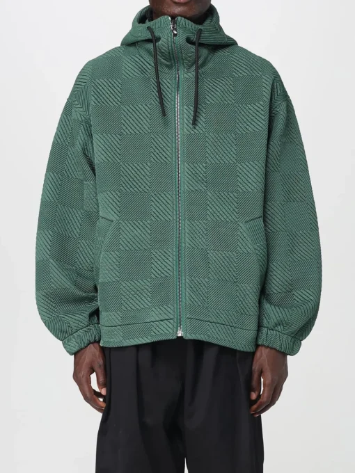 Felpa con cappuccio in poliestere a quadri Ferrari