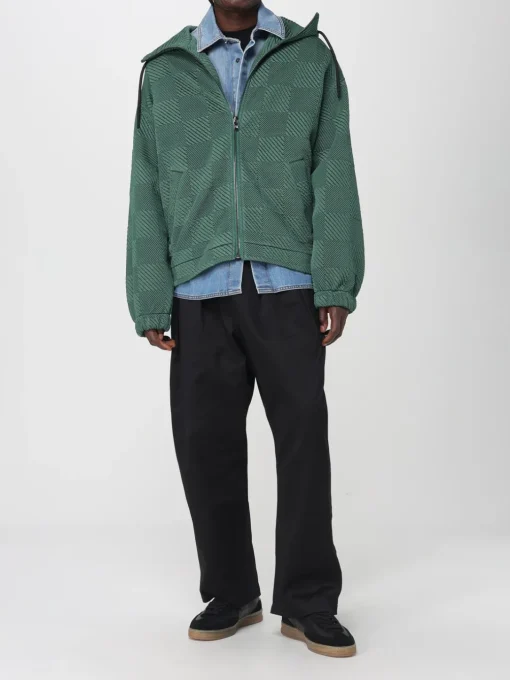 Felpa con cappuccio in poliestere a quadri Ferrari