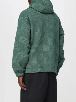 Felpa con cappuccio in poliestere a quadri Ferrari