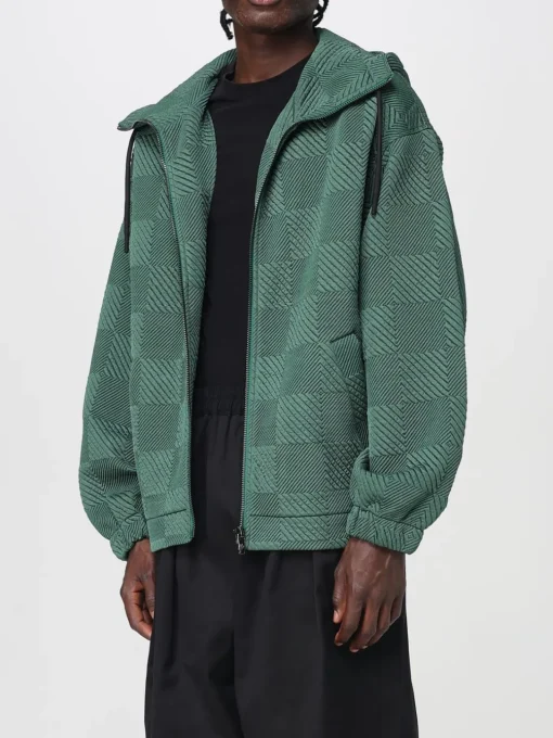 Felpa con cappuccio in poliestere a quadri Ferrari