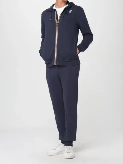 Felpa con cappuccio K-Way in jersey