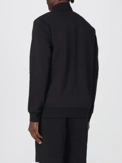 Felpa con zip in cotone Boss