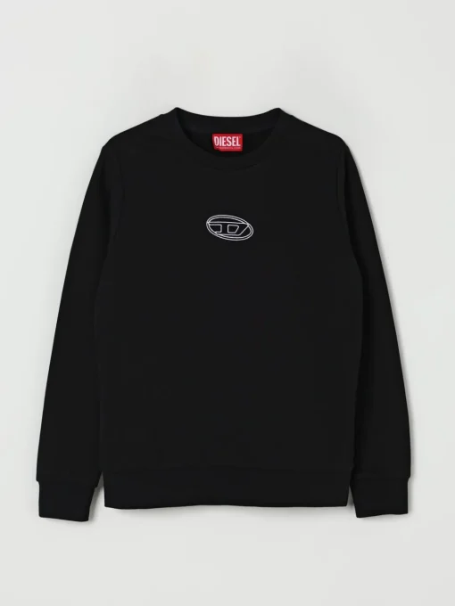 Felpa Diesel in cotone con logo ricamato