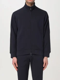 Felpa Emporio Armani in jersey con zip