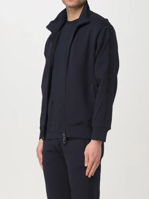 Felpa Emporio Armani in jersey con zip