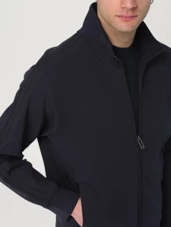 Felpa Emporio Armani in jersey con zip