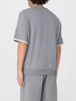 Felpa in cotone con logo Brunello Cucinelli