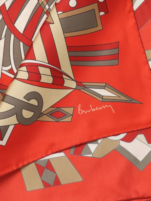 Foulard Carousel Burberry in seta stampata