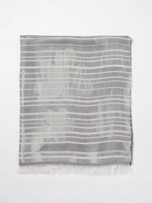 Foulard Emporio Armani in misto modal con nuvole jacquard