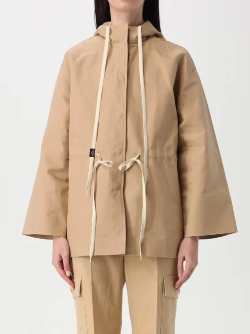 Giacca a vento con cappuccio in cotone Twinset