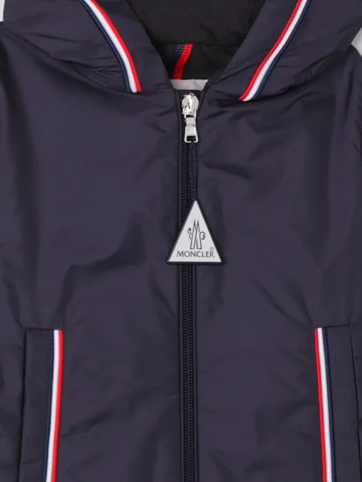 Giacca a vento con logo Moncler in nylon
