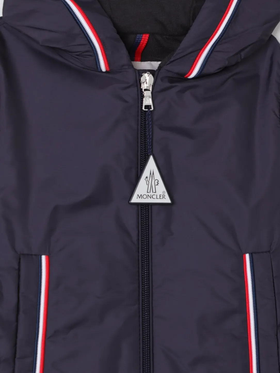 Giacca a vento con logo Moncler in nylon