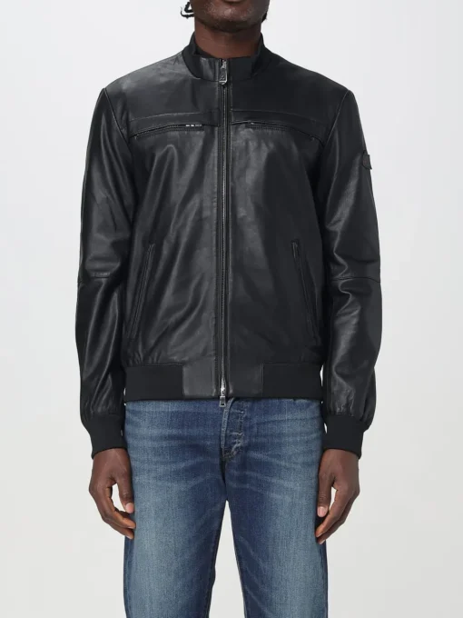 Giacca biker Peuterey in pelle