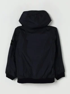 Giacca con cappuccio in nylon Stone Island Junior
